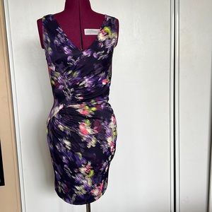 VERSACE Purple Sheath Dress, Size 42 (small)